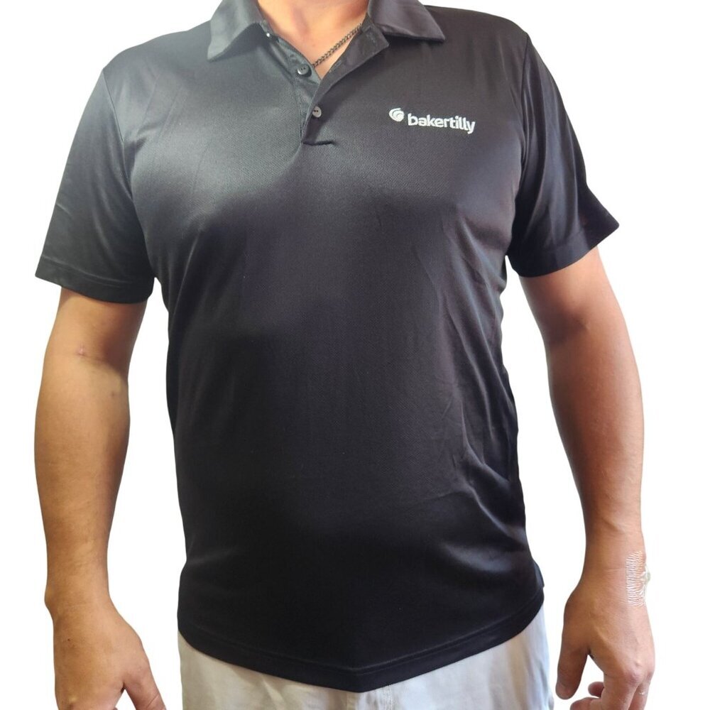 Adidas Climalite Black Polo Shirt Mens L